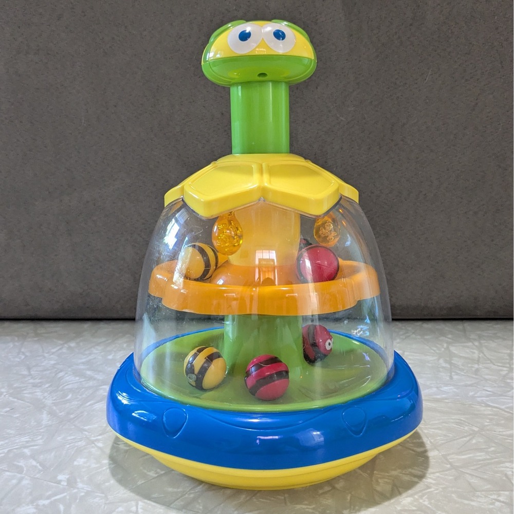 Busy Bees Spinning Top Push & Spin